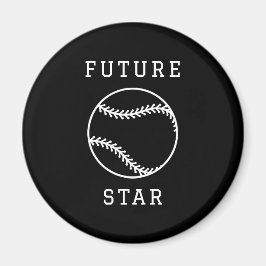 Toekomstige Baseball Star Custom Black Magnet