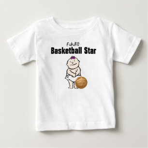 Toekomstige Basketbal Star Baby Meisje T-shirts