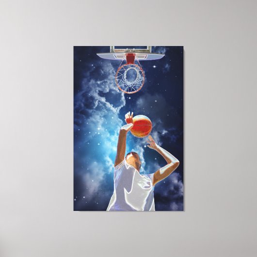 Toekomstige Basketball All-Star Canvas Afdruk (Voorkant)