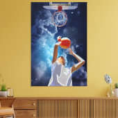 Toekomstige Basketball All-Star Canvas Afdruk (Insitu (Woonkamer))