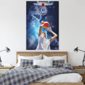 Toekomstige Basketball All-Star Canvas Afdruk (Insitu (Slaapkamer))