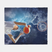 Toekomstige Basketball All-Star Fleece Deken (Voorkant (Horizontaal))