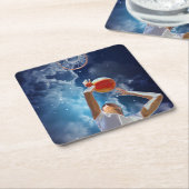 Toekomstige Basketball All-Star Kartonnen Onderzetters (Schuin)