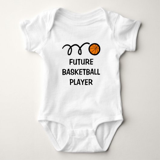 Toekomstige basketballer | Schattigee baby kleding Romper (Voorkant)
