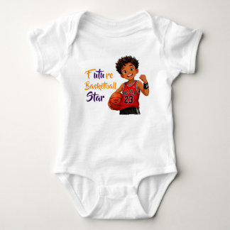 Toekomstige Basketbalster Baby T-shirt – Schattig