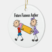 Toekomstige beroemde auteur keramisch ornament (Links)