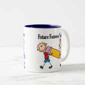 Toekomstige beroemde auteur tweekleurige koffiemok (Voorkant rechts)