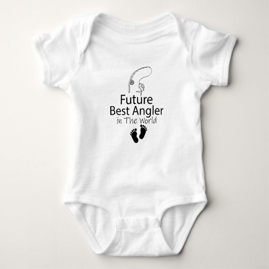 Toekomstige beste boer in de wereld - Angler Baby Romper (Voorkant)