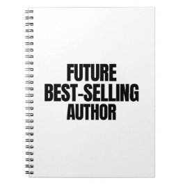 Toekomstige bestselleraar notitieboek