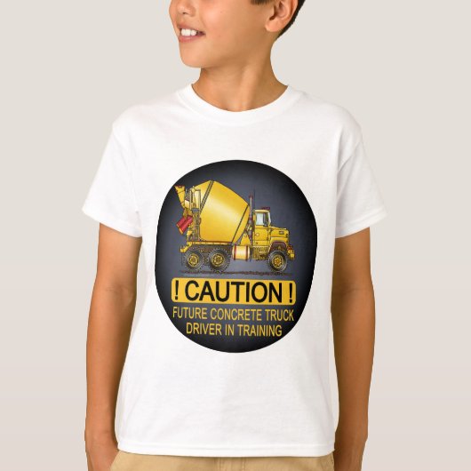 Toekomstige betonbestuurder Kinder T-shirt (Voorkant)
