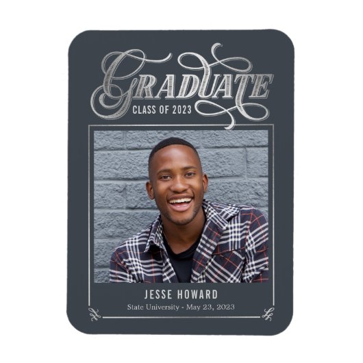 Toekomstige bewerkbare kleuren Afstuderen magneet (Verticaal)