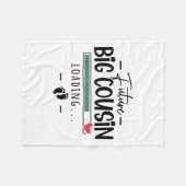 Toekomstige Big Cousin - 1e Baby zwangerschapsaank Fleece Deken (Voorkant (Horizontaal))