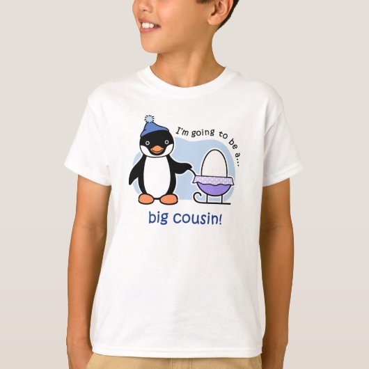 Toekomstige Big Cousin Penguin kondigt t-shirts aa (Voorkant)