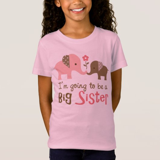 Toekomstige Big Sister - Mod Elephant T-shirt (Voorkant)