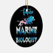 Toekomstige biologe mariene bioloog Ocean Student  Keramisch Ornament (Rechts)