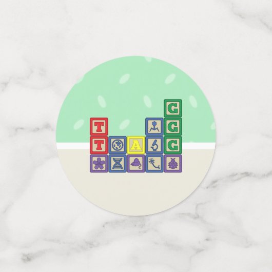 Toekomstige Biologist's Blocks Confetti (Kleine voorkant)