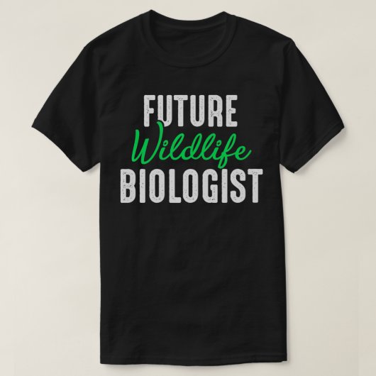 Toekomstige bioloog in het wild levende wezens t-shirt (Design voorkant)