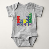 Toekomstige bioloog's Blocks Baby-pak Romper (Voorkant)