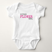 Toekomstige Bloemenmeisje Wedding Baby Bodysuit (Voorkant)