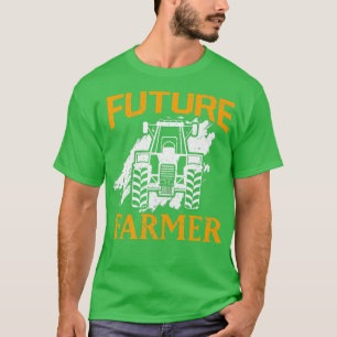 Toekomstige boerenboer met boerenboer met Boerderi T-shirt