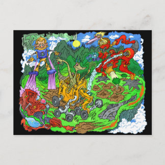 Toekomstige boomplanters. briefkaart