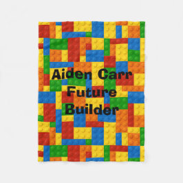 Toekomstige Bouwstenen - Vleekbabymandje Fleece Deken