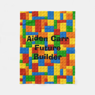 Toekomstige Bouwstenen - Vleekbabymandje Fleece Deken