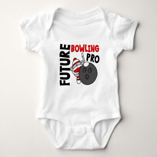 Toekomstige Bowling Pro Sock Monkey Romper (Voorkant)