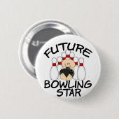 Toekomstige Bowling Star Ronde Button 5,7 Cm (Voorkant /achterkant)