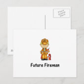 toekomstige brandweerman ( 2 ) briefkaart (Voorkant / Achterkant)