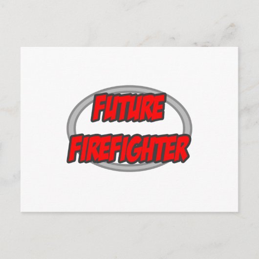 Toekomstige brandweerman briefkaart (Voorkant)