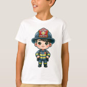 Toekomstige brandweerman Kinder T-shirt - Schattig (Voorkant)