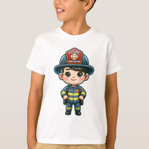 Toekomstige brandweerman Kinder T-shirt - Schattig