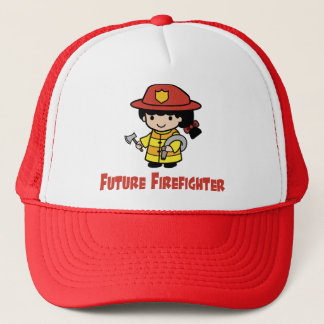 Toekomstige brandweerman trucker pet