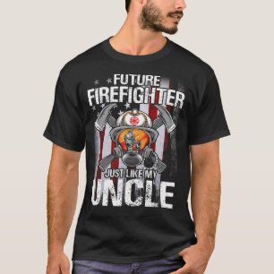 Toekomstige brandweerman zoals mijn UNCLE US Flag T-shirt