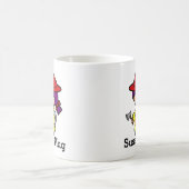 Toekomstige brandweermeisjes met bijl en ontlastin koffiemok (Center)