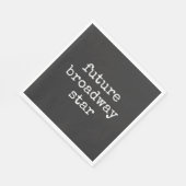 Toekomstige Broadway Star Inspirating Actor Design Servet (Hoek)