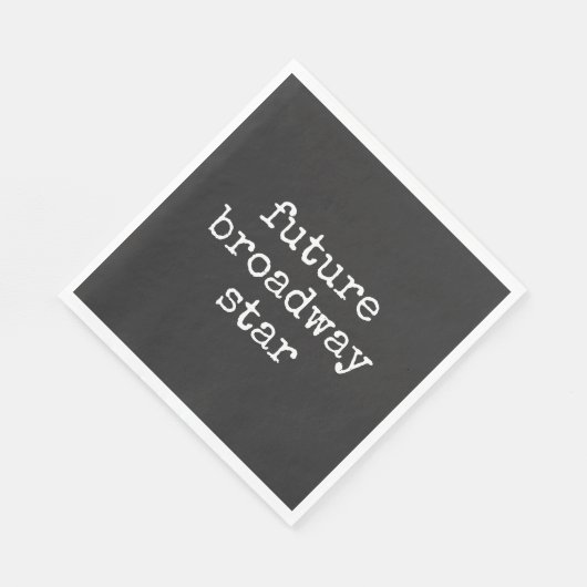 Toekomstige Broadway Star Inspirating Actor Design Servet (Hoek)