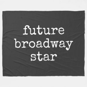 Toekomstige Broadway-ster Inspirerende acteur ontw Fleece Deken