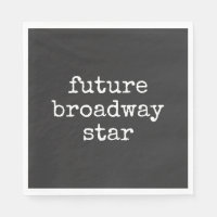 Toekomstige Broadway-ster Inspirerende acteur ontw