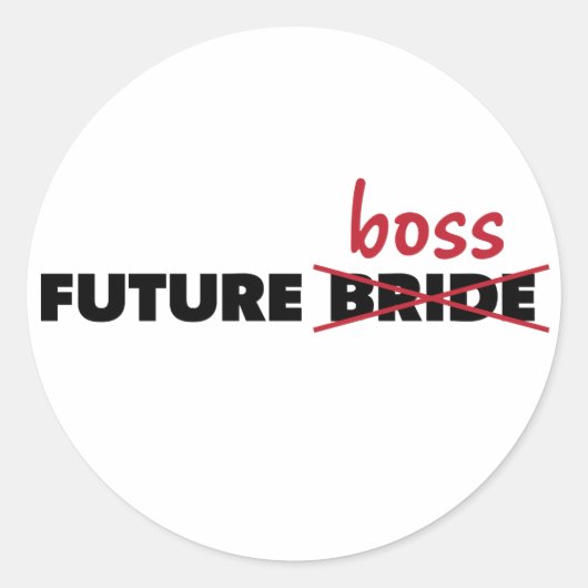 Toekomstige Bruid/Boss Stickers (Voorkant)