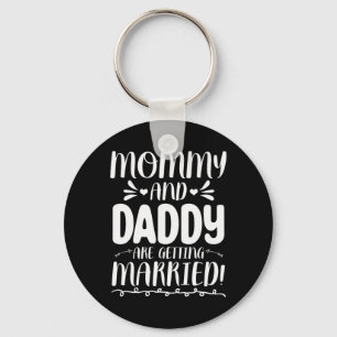 Toekomstige bruid en bruidegom mama en papa worden sleutelhanger