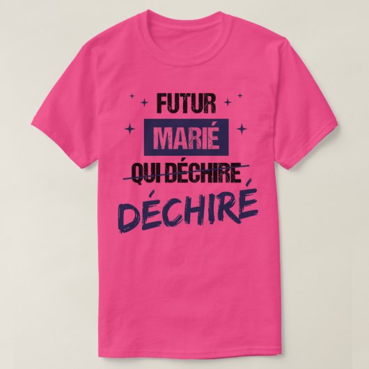 Toekomstige bruidegom die scheurt t-shirt (Design voorkant)