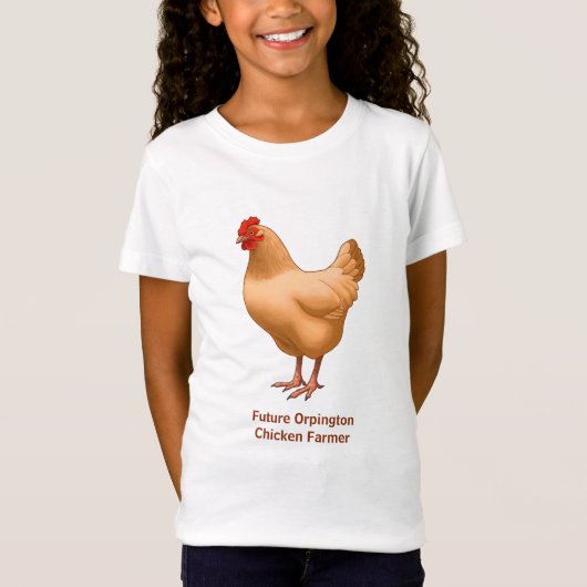 Toekomstige Buff Orpington Chicken Farmer T-shirt (Voorkant)