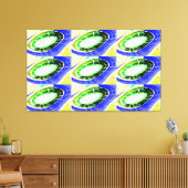 Toekomstige buitenaardse landingsplatformen canvas afdruk (Insitu (Woonkamer))