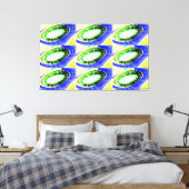 Toekomstige buitenaardse landingsplatformen canvas afdruk (Insitu (Slaapkamer))