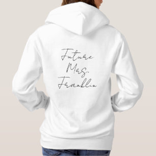 Toekomstige cadeau van mevrouw New Bride Verloving Hoodie