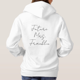 Toekomstige cadeau van mevrouw New Bride Verloving Hoodie