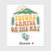 Toekomstige camper onderweg sticker (Vel)