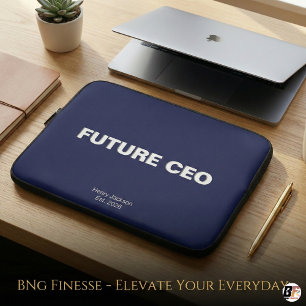 Toekomstige CEO Gepersonaliseerde naam & jaar Na Laptop Sleeve